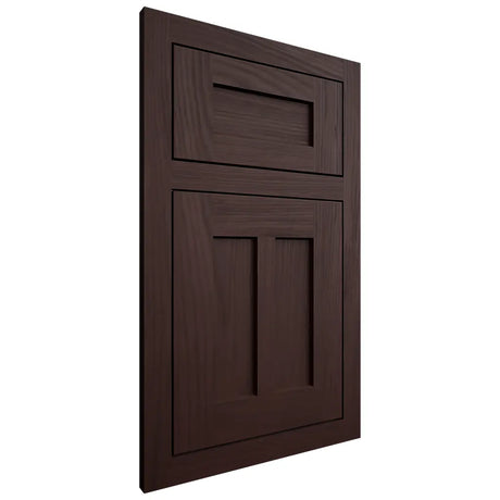 Shiloh Cabinetry Flush Inset Wilmington Alder Plain Cut Bistre Door