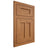 Shiloh Cabinetry Flush Inset Wilmington Alder Plain Cut Caramel Door