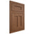 Shiloh Cabinetry Flush Inset Wilmington Alder Plain Cut Cola Door