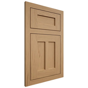 Shiloh Cabinetry Flush Inset Wilmington Alder Plain Cut Natural Door