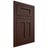 Shiloh Cabinetry Flush Inset Wilmington Alder Plain Cut Umber Door