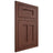 Shiloh Cabinetry Flush Inset Wilmington Cherry Plain Cut Bourbon Door