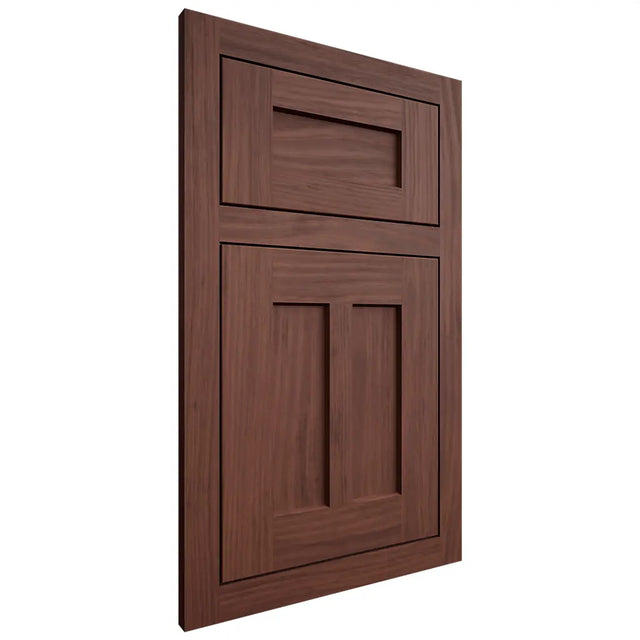 Shiloh Cabinetry Flush Inset Wilmington Cherry Plain Cut Bourbon Door