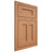 Shiloh Cabinetry Flush Inset Wilmington Cherry Plain Cut Natural Door
