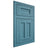 Shiloh Cabinetry Flush Inset Wilmington Hickory Plain Cut Aqua Door