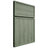 Shiloh Cabinetry Flush Inset Wilmington Hickory Plain Cut Moss Door