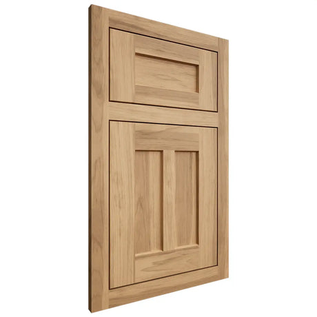 Shiloh Cabinetry Flush Inset Wilmington Hickory Plain Cut Natural Door