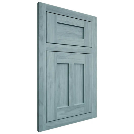 Shiloh Cabinetry Flush Inset Wilmington Hickory Plain Cut Sky Door