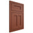 Shiloh Cabinetry Flush Inset Wilmington Maple Plain Cut Cayenne Door