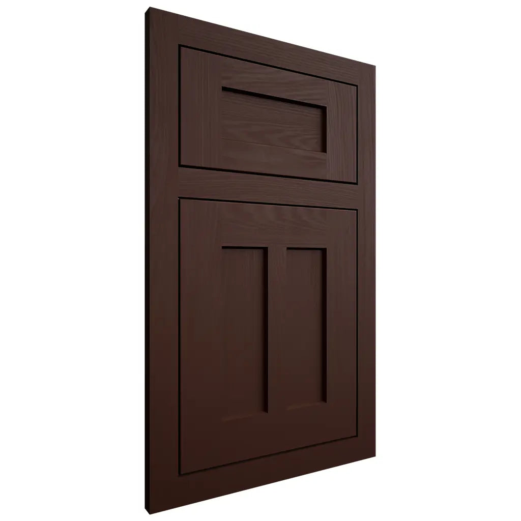 Shiloh Cabinetry Flush Inset Wilmington Maple Plain Cut Cocoa Door