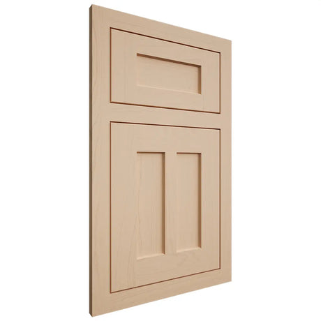 Shiloh Cabinetry Flush Inset Wilmington Maple Plain Cut Natural Door