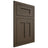 Shiloh Cabinetry Flush Inset Wilmington Maple Plain Cut Perfect Brown Door