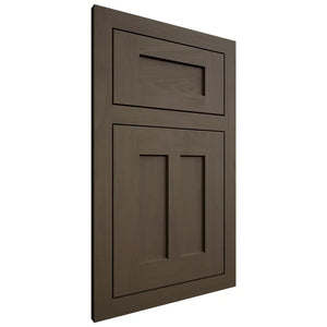 Shiloh Cabinetry Flush Inset Wilmington Maple Plain Cut Perfect Brown Door