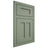 Shiloh Cabinetry Flush Inset Wilmington Poplar Plain Cut Moss Door