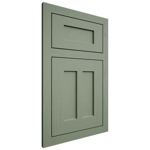 Shiloh Cabinetry Flush Inset Wilmington Poplar Plain Cut Moss Door