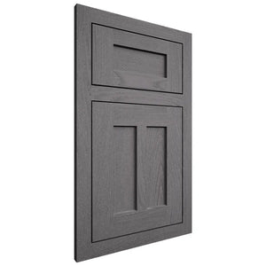 Shiloh Cabinetry Flush Inset Wilmington Red Oak Plain Cut Cadet Door