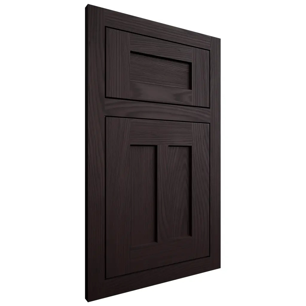 Shiloh Cabinetry Flush Inset Wilmington Red Oak Plain Cut Espresso Door