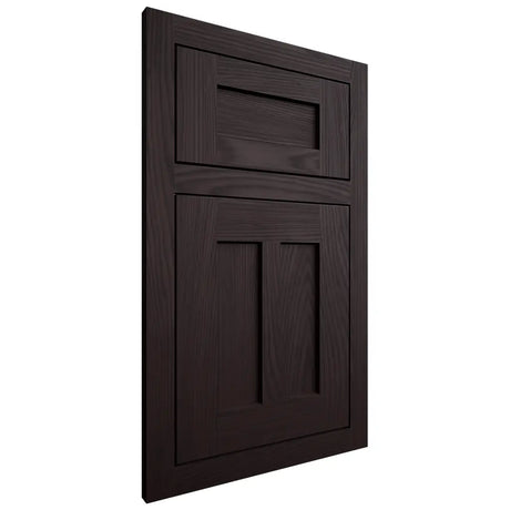 Shiloh Cabinetry Flush Inset Wilmington Red Oak Plain Cut Espresso Door