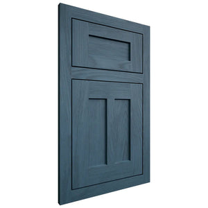 Shiloh Cabinetry Flush Inset Wilmington Red Oak Plain Cut Hudson Door