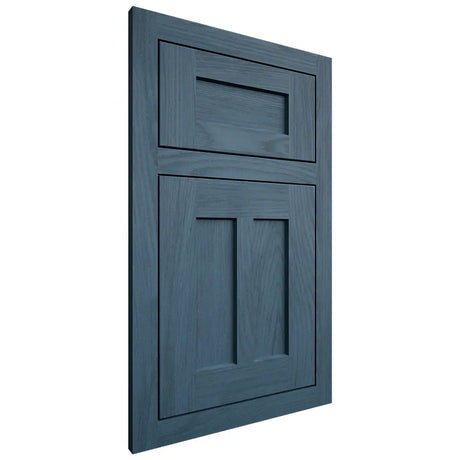 Shiloh Cabinetry Flush Inset Wilmington Red Oak Plain Cut Hudson Door