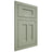 Shiloh Cabinetry Flush Inset Wilmington Red Oak Plain Cut Moss Door