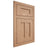 Shiloh Cabinetry Flush Inset Wilmington Red Oak Plain Cut Natural Door
