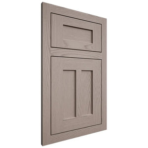 Shiloh Cabinetry Flush Inset Wilmington Red Oak Plain Cut Sterling Door