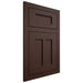 Shiloh Cabinetry Flush Inset Wilmington Walnut Plain Cut Bison Door