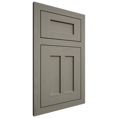 Shiloh Cabinetry Flush Inset Wilmington Walnut Plain Cut Thyme Door