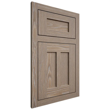 Shiloh Cabinetry Flush Inset Wilmington White Oak Plain Cut Almond Door