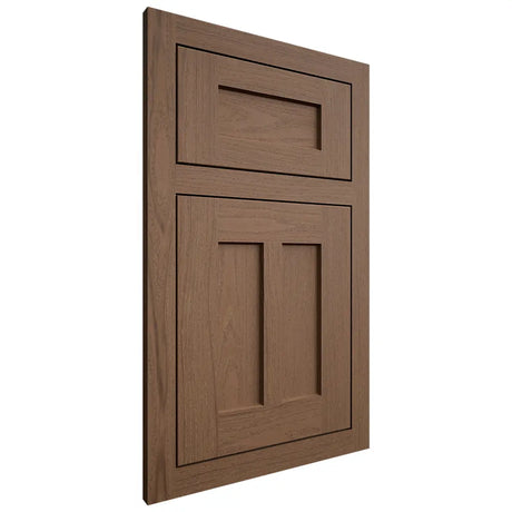 Shiloh Cabinetry Flush Inset Wilmington White Oak Plain Cut Autumn Door