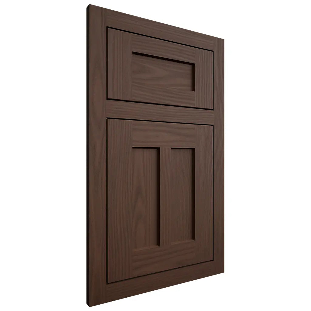 Shiloh Cabinetry Flush Inset Wilmington White Oak Plain Cut Braun Door