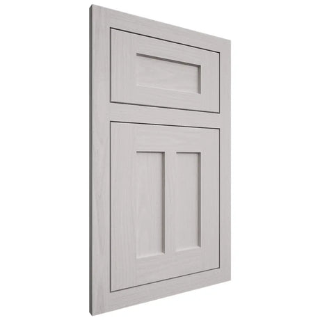 Shiloh Cabinetry Flush Inset Wilmington White Oak Plain Cut Cotton Door