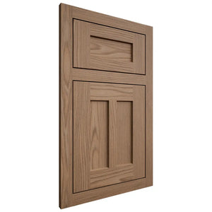 Shiloh Cabinetry Flush Inset Wilmington White Oak Plain Cut Medium Door