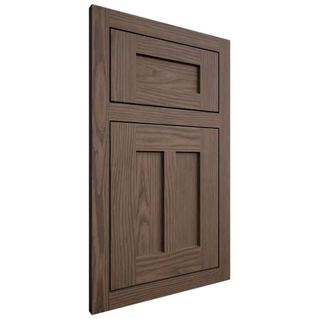 Shiloh Cabinetry Flush Inset Wilmington White Oak Plain Cut Mineral Door