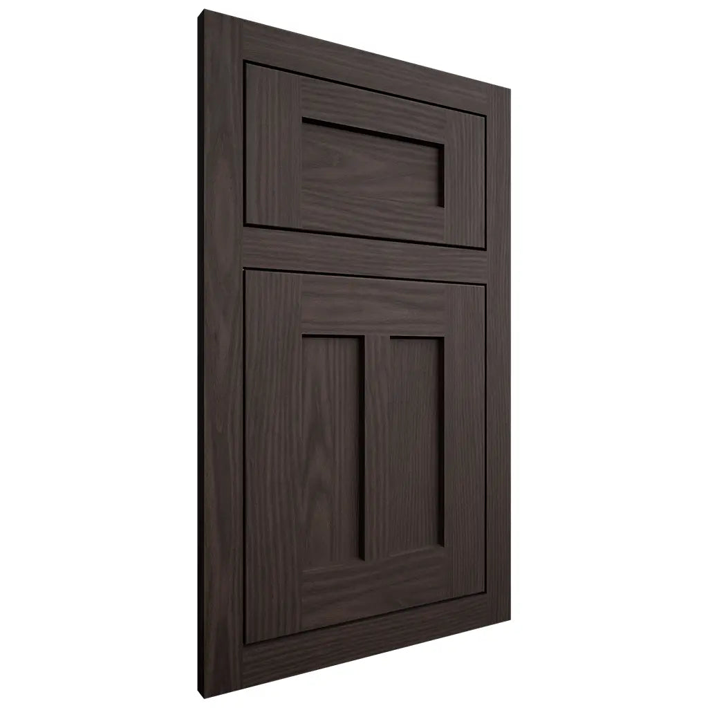 Shiloh Cabinetry Flush Inset Wilmington White Oak Plain Cut Morel Door