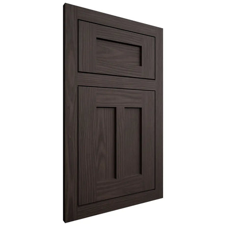 Shiloh Cabinetry Flush Inset Wilmington White Oak Plain Cut Morel Door