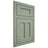 Shiloh Cabinetry Flush Inset Wilmington White Oak Plain Cut Moss Door