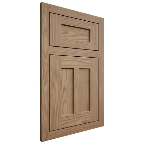 Shiloh Cabinetry Flush Inset Wilmington White Oak Plain Cut Natural Door