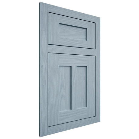 Shiloh Cabinetry Flush Inset Wilmington White Oak Plain Cut Sky Door