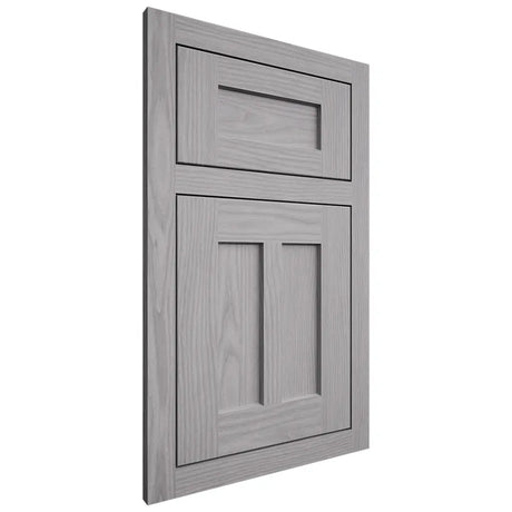 Shiloh Cabinetry Flush Inset Wilmington White Oak Plain Cut Stratus Door