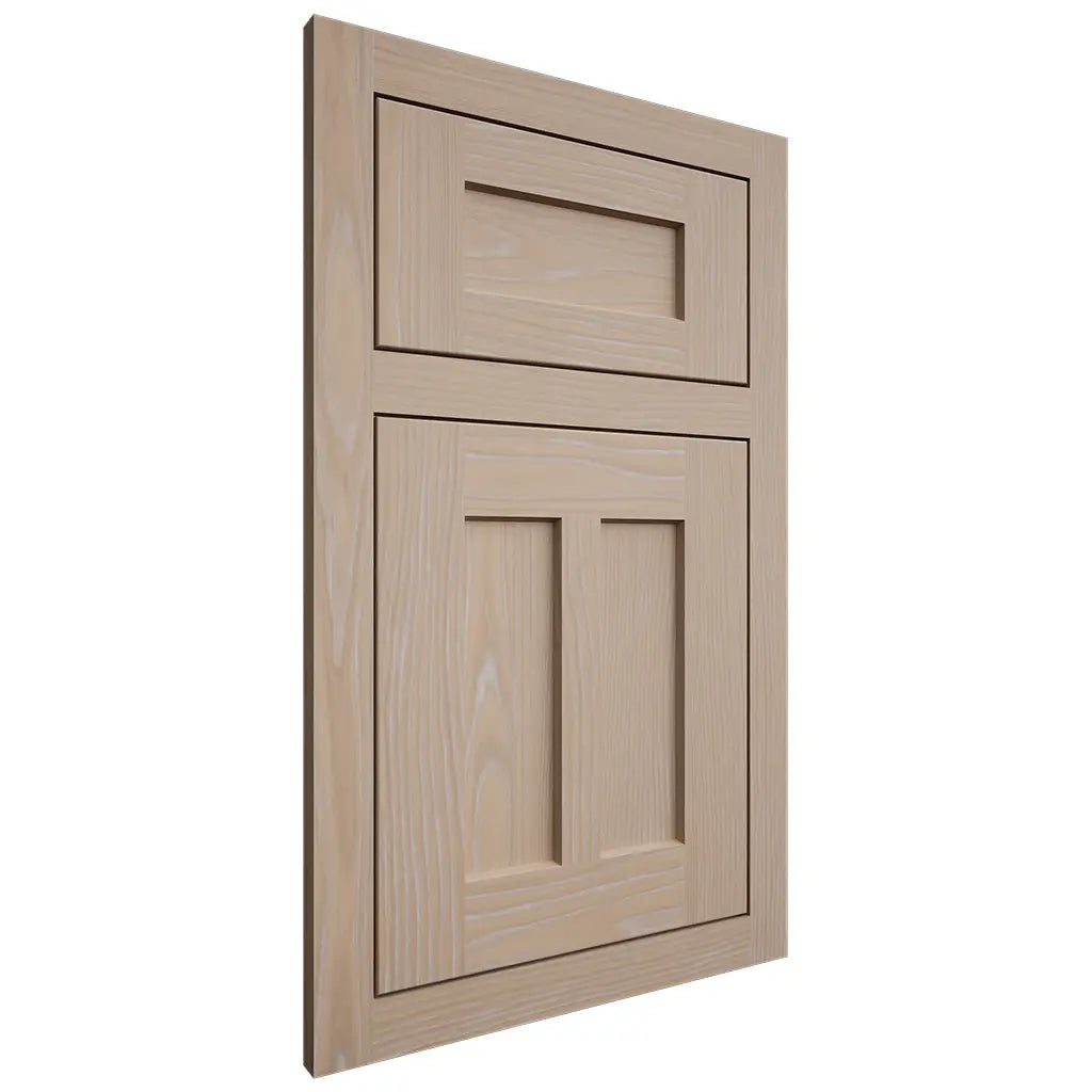 Shiloh Cabinetry Flush Inset Wilmington White Oak Plain Cut Straw Door