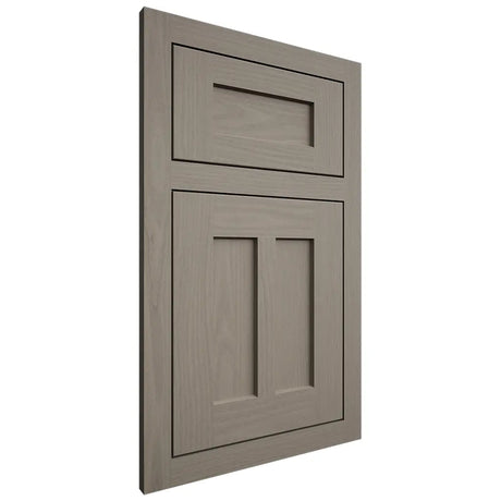 Shiloh Cabinetry Flush Inset Wilmington White Oak Plain Cut Thyme Door