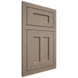 Shiloh Cabinetry Flush Inset Wilmington White Oak Quarter Sawn Almond Door