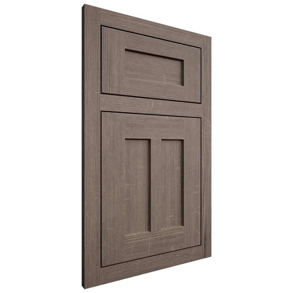 Shiloh Cabinetry Flush Inset Wilmington White Oak Quarter Sawn Clay Door