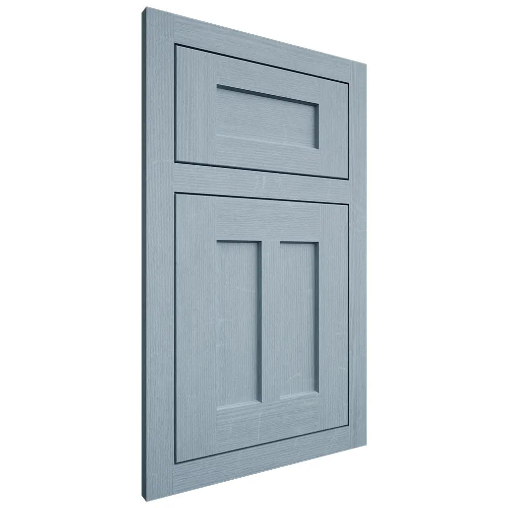 Shiloh Cabinetry Flush Inset Wilmington White Oak Quarter Sawn Sky Door