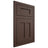 Shiloh Cabinetry Flush Inset Wilmington White Oak Rift Cut Dusk Door