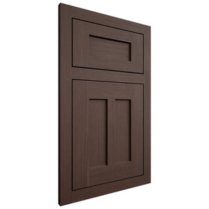 Shiloh Cabinetry Flush Inset Wilmington White Oak Rift Cut Dusk Door