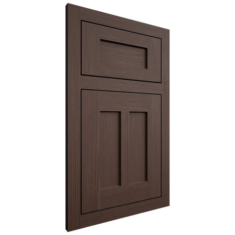 Shiloh Cabinetry Flush Inset Wilmington White Oak Rift Cut Dusk Door