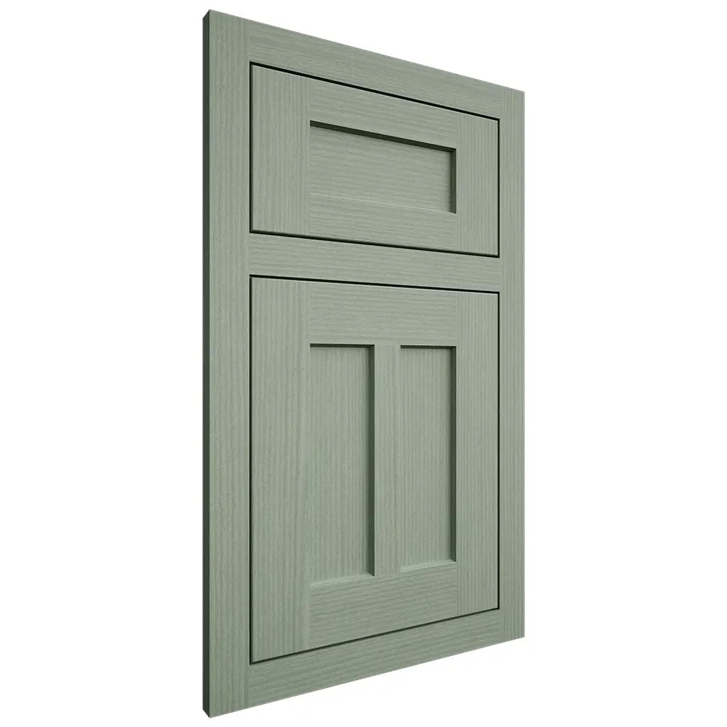 Shiloh Cabinetry Flush Inset Wilmington White Oak Rift Cut Moss Door